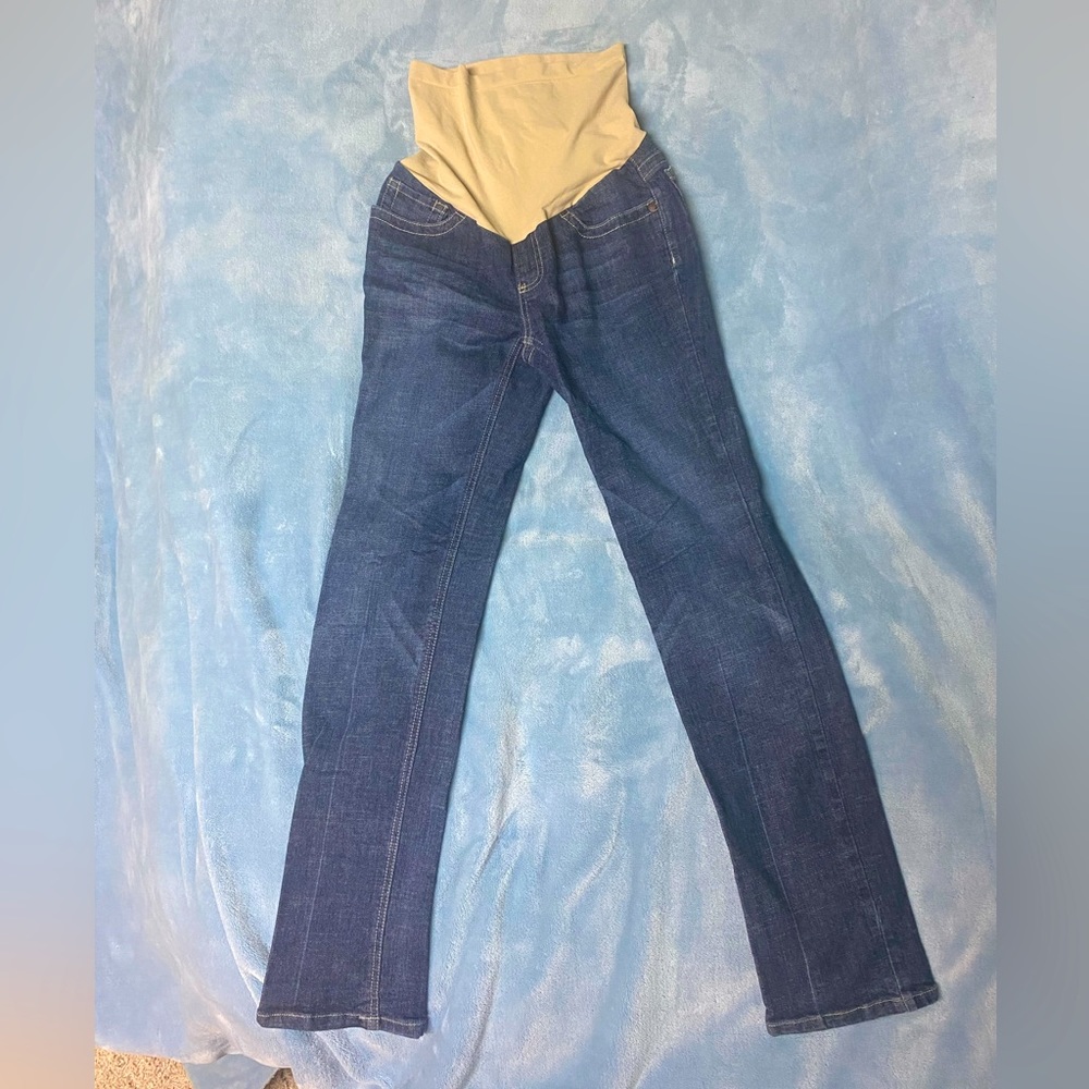 Indigo Blue Maternity Jeans Like New Size XS